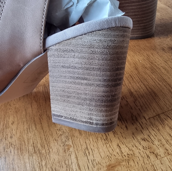 Aldo Genuine Leather Open Toe Block Heel Booties - Picture 10 of 11